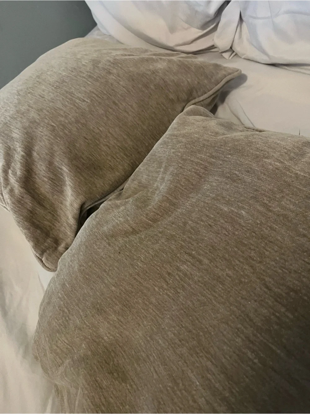 Neutral Taupe Pillowcase Pair - Soft Home Bedding